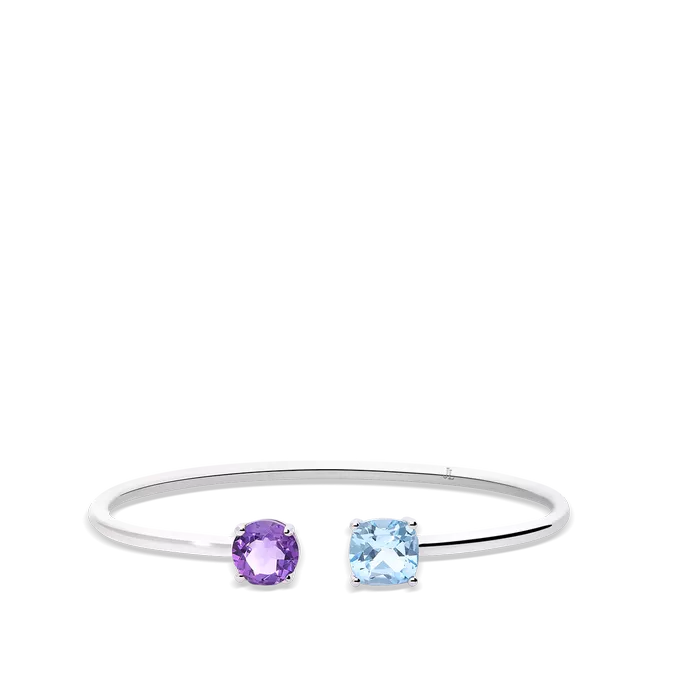 Sterling silver bangle PRISM