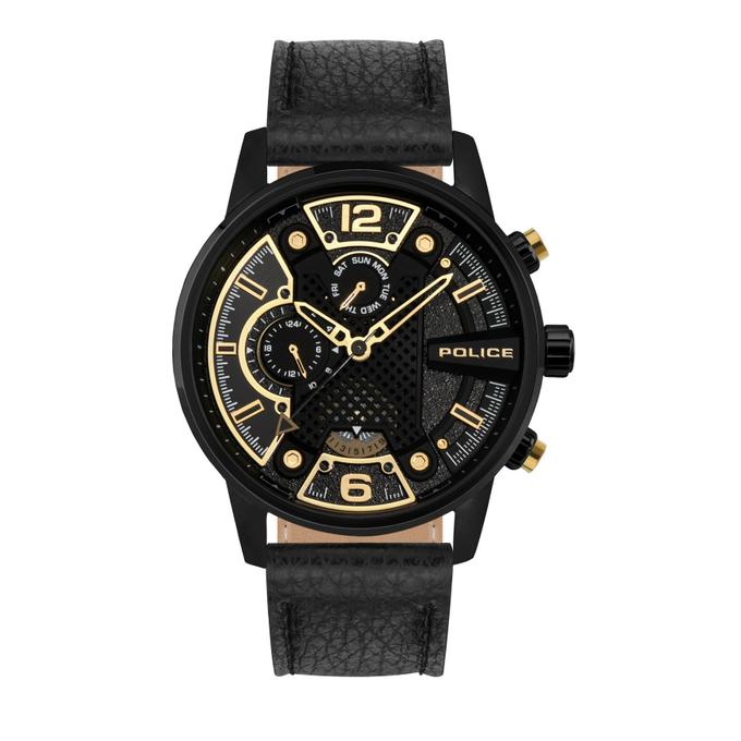 Reloj POLICE Hombre (Piel - Negro)