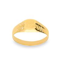 Anillo sello bebe oro 18 quilates