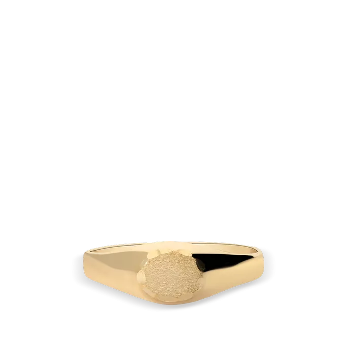 18k gold signet ring