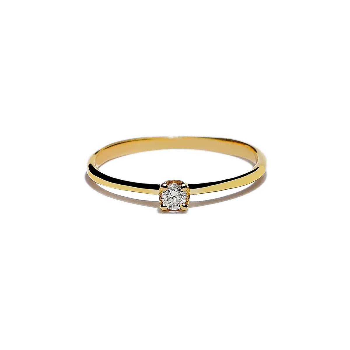 Anillo diamante natural oro 18 quilates SUN