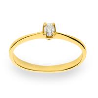 Sortija diamante oro 18 quilates