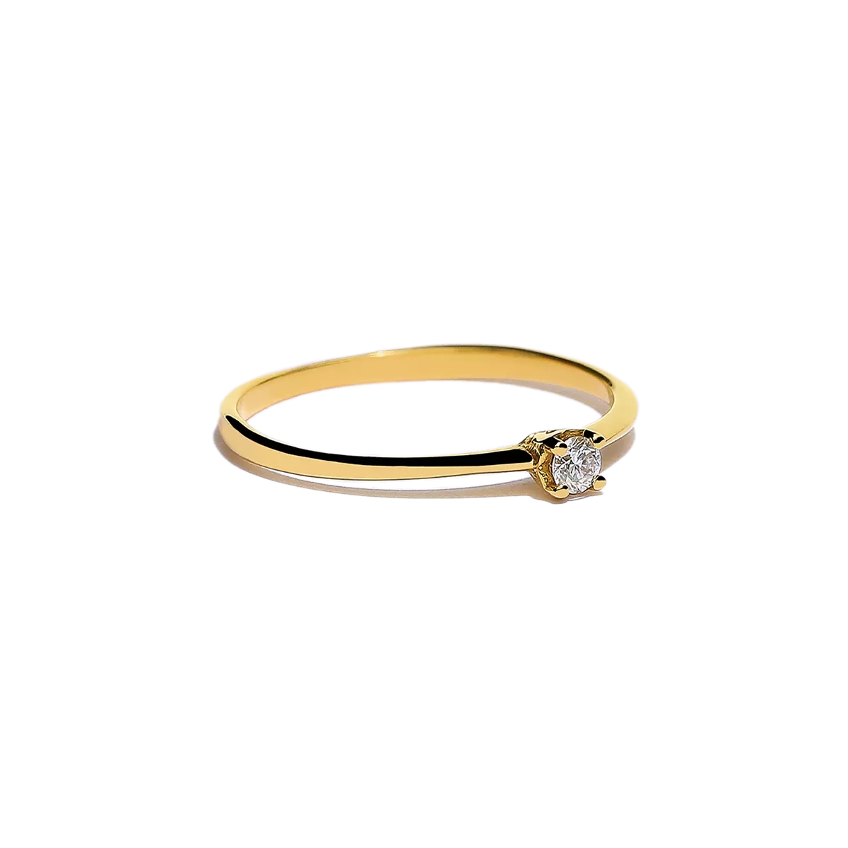 Anillo diamante natural oro 18 quilates SUN