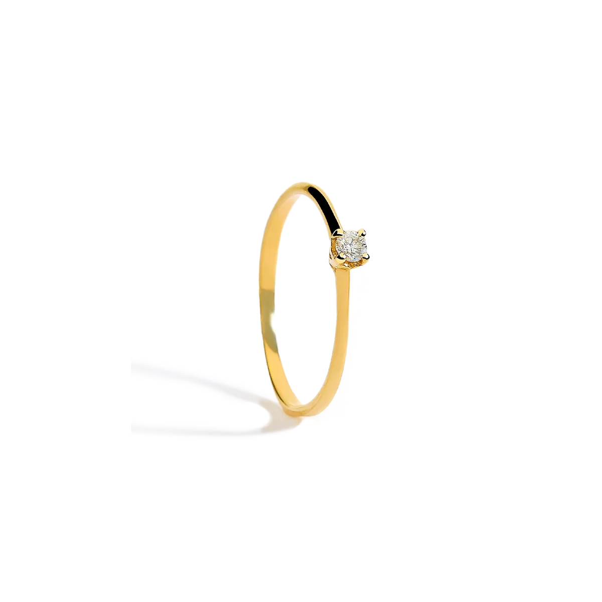 Anillo diamante natural oro 18 quilates SUN