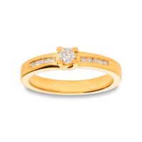 Sortija diamante oro 18 quilates