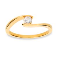 Sortija diamante oro 18 quilates