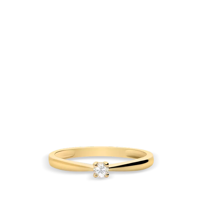 Anillo diamante oro 18 quilates SUN