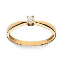 Sortija diamante oro 18 quilates