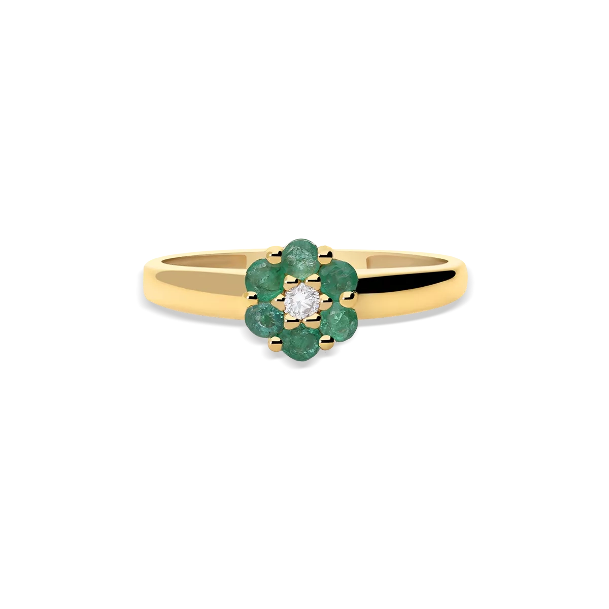 Anillo diamante natural oro 18 quilates BLOSSOM