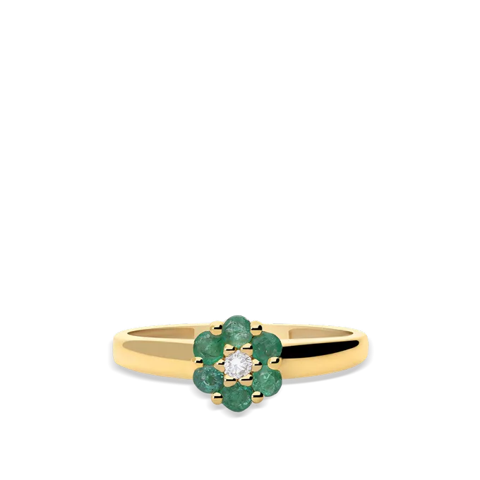 Anillo diamante natural oro 18 quilates BLOSSOM