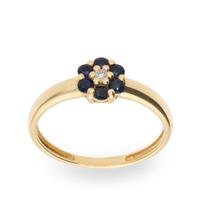 Sortija diamante oro 18 quilates