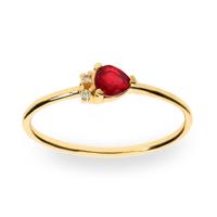 Sortija diamante oro 18 quilates