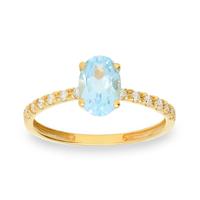Sortija diamante oro 18 quilates