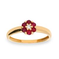 Sortija diamante oro 18 quilates
