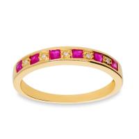 Sortija diamante oro 18 quilates