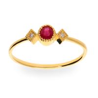 Sortija diamante oro 18 quilates