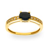 Sortija diamante oro 18 quilates