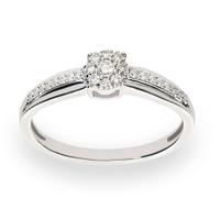 Sortija diamante oro 18 quilates