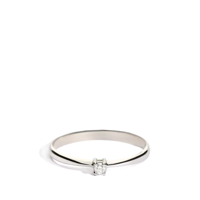 Anillo diamante oro 18 quilates MOON