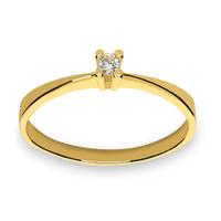 Sortija diamante oro 18 quilates