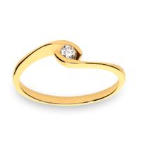 Sortija diamante oro 18 quilates