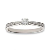 Sortija diamante oro 18 quilates