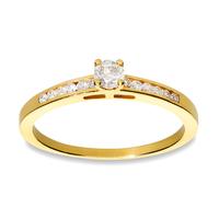 Sortija diamante oro 18 quilates
