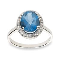 Sortija diamante oro 18 quilates