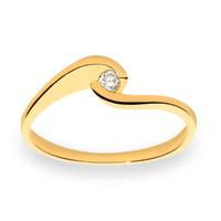 Sortija diamante oro 18 quilates