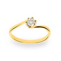 Sortija diamante oro 18 quilates