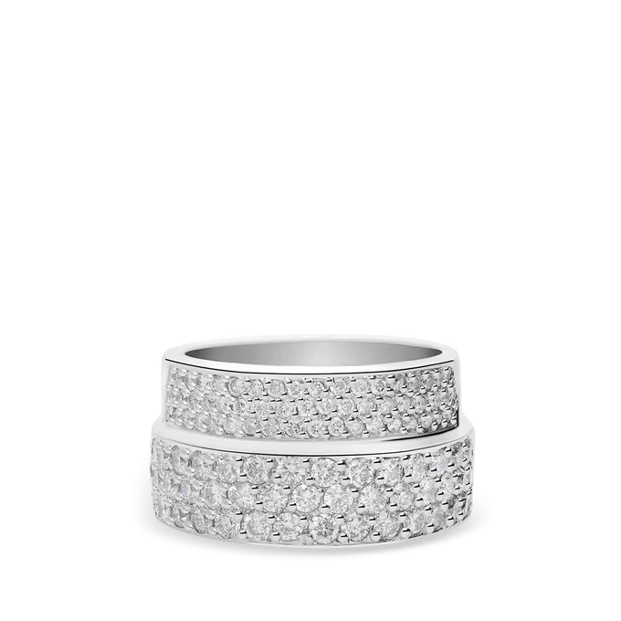 Anillo diamante natural oro 18 quilates CHICAGO