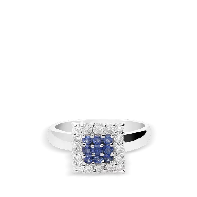 Anillo diamante natural 0.48 ct. oro 18 quilates BRIDGE SAPPHIRE