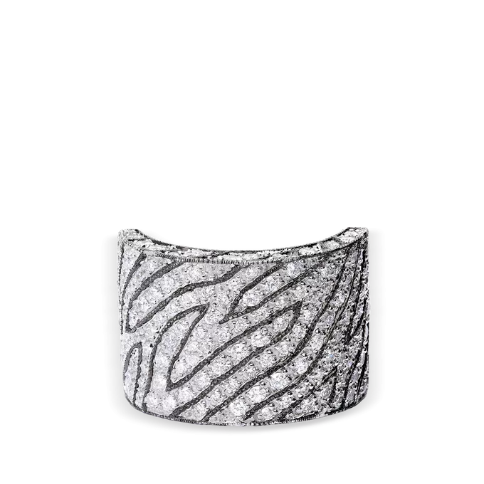 Anillo diamante natural oro 18 quilates ZEBRE