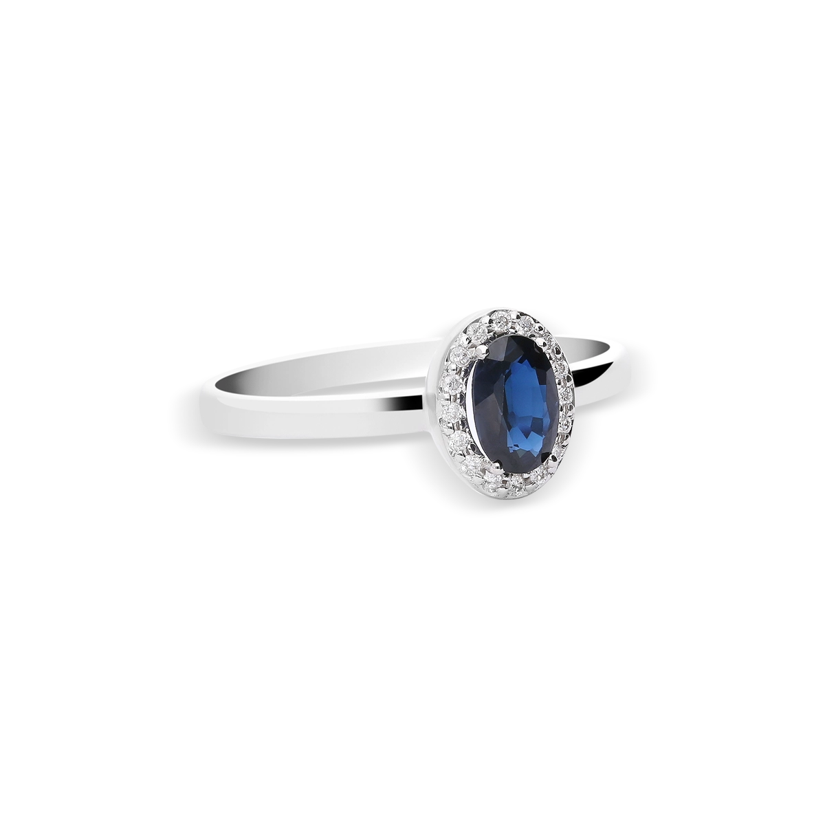 18k gold diamond ring RANI SAPPHIRE