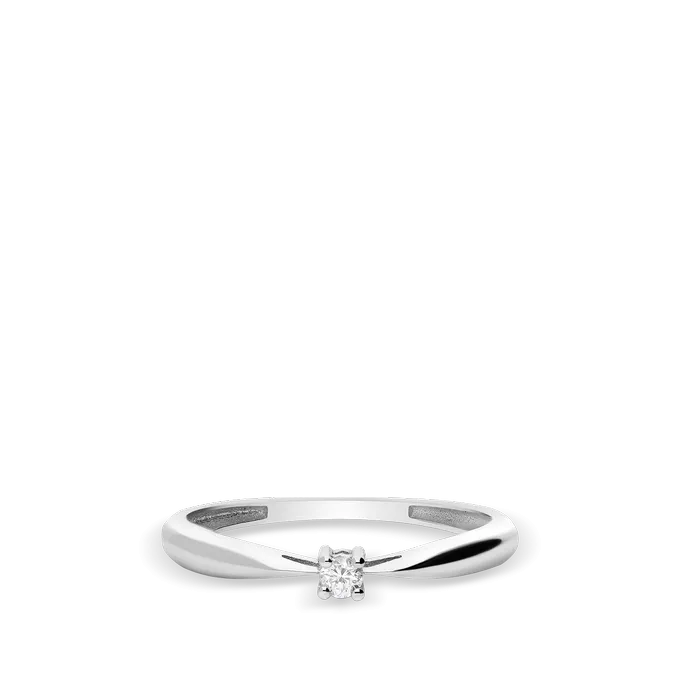 18k gold diamond ring MOON