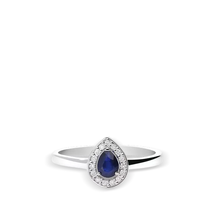 18k gold diamond ring IMPERIAL TEAR