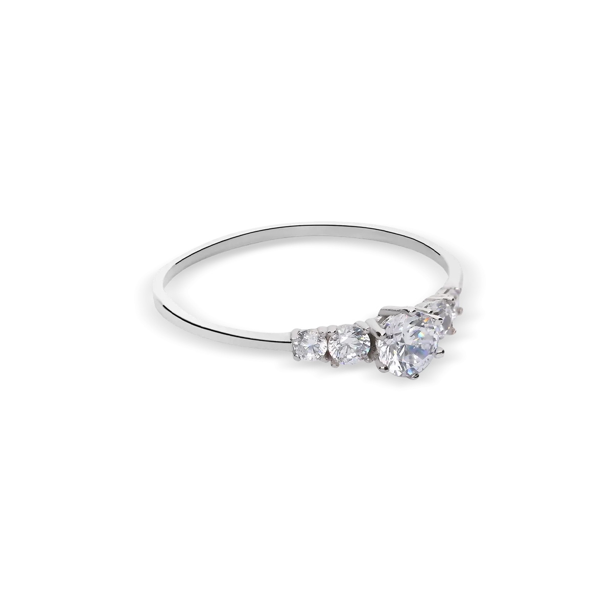 18k white gold ring