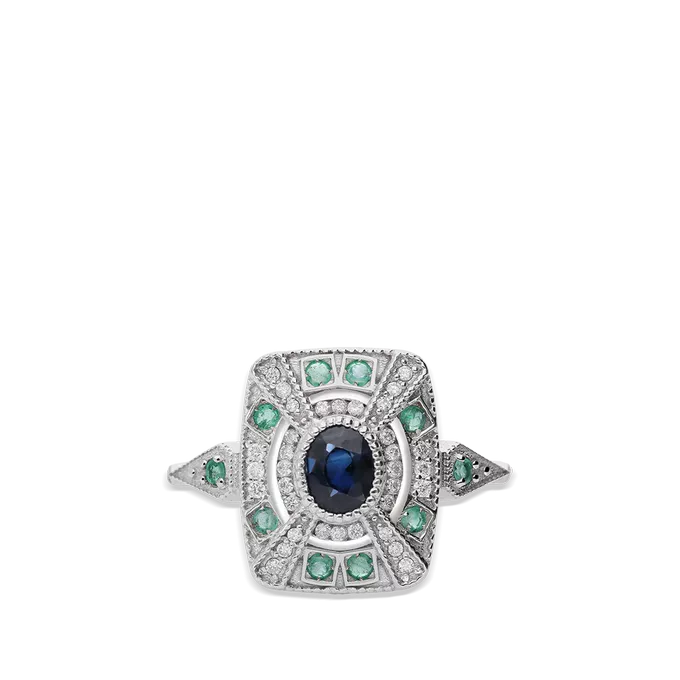 Anillo diamante natural oro 18 quilates