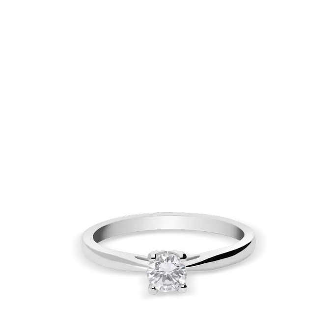 Anillo diamante natural 0.30 ct. oro 18 quilates