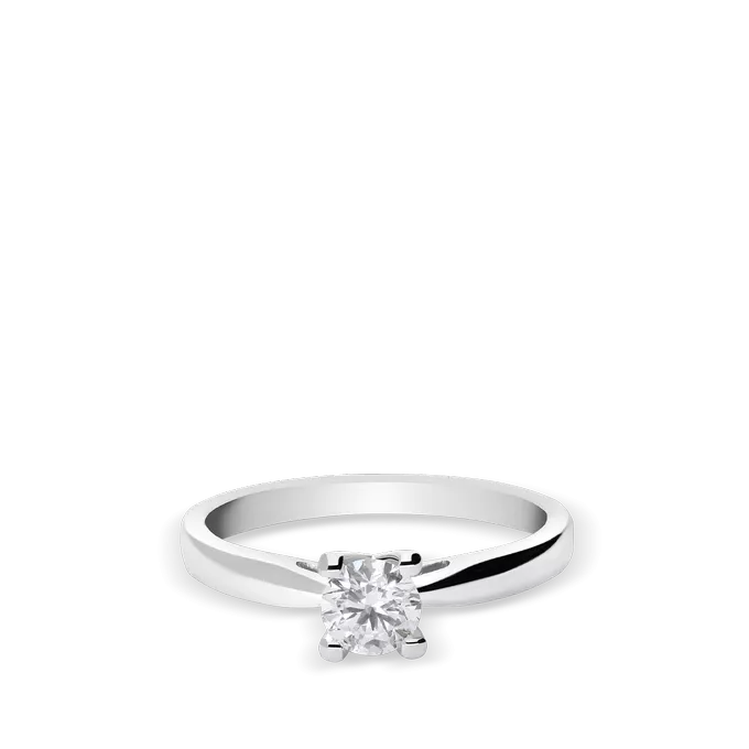 Anillo diamante natural 0.40 ct. oro 18 quilates