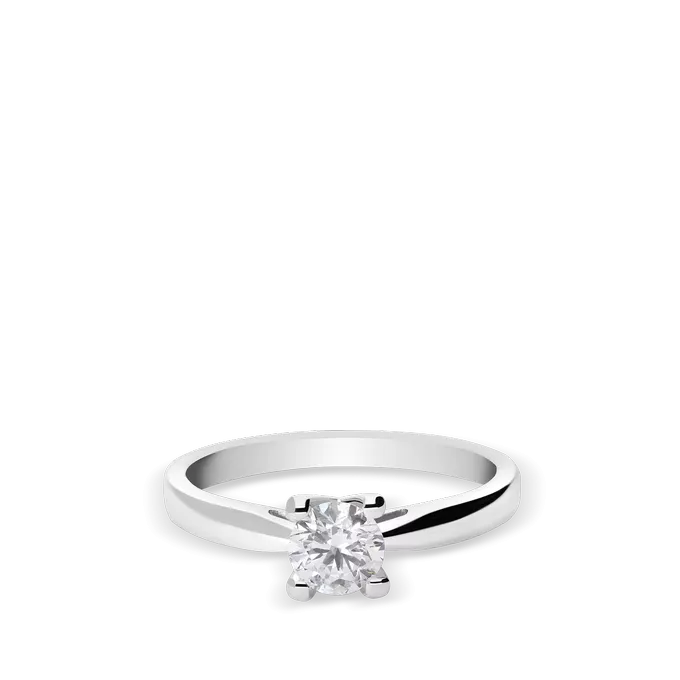 Anillo diamante natural 0.50 ct. oro 18 quilates