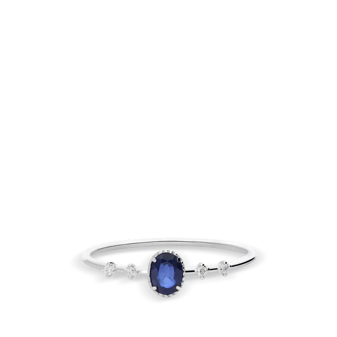 Anillo diamante natural 0.03 ct. oro 18 quilates