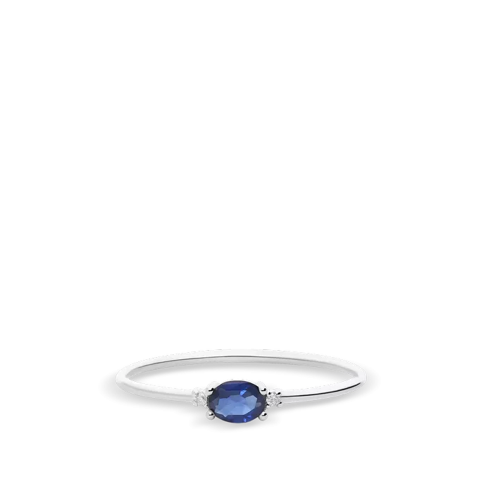 Anillo diamante natural 0.02 ct. oro 18 quilates