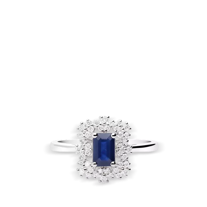 Anillo diamante natural 0.06 ct. oro 18 quilates JAIPUR CELESTIA