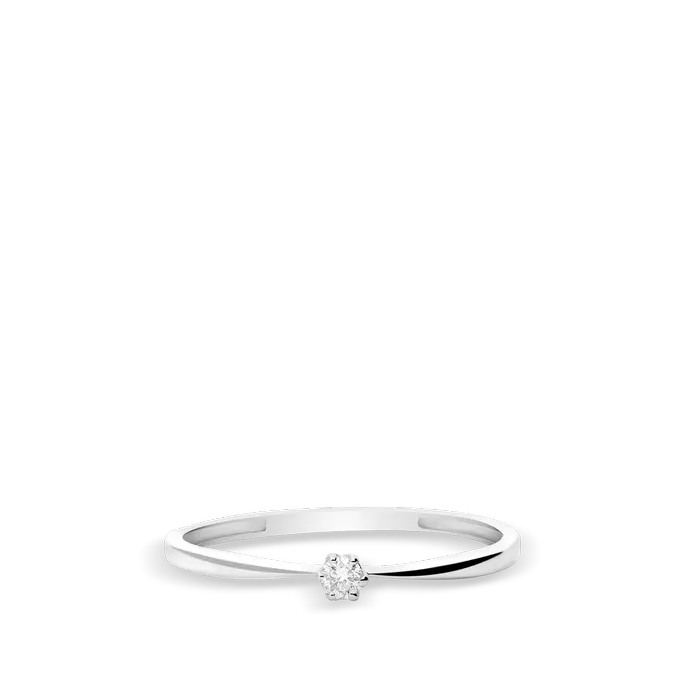 Anillo diamante natural 0.05 ct. oro 18 quilates