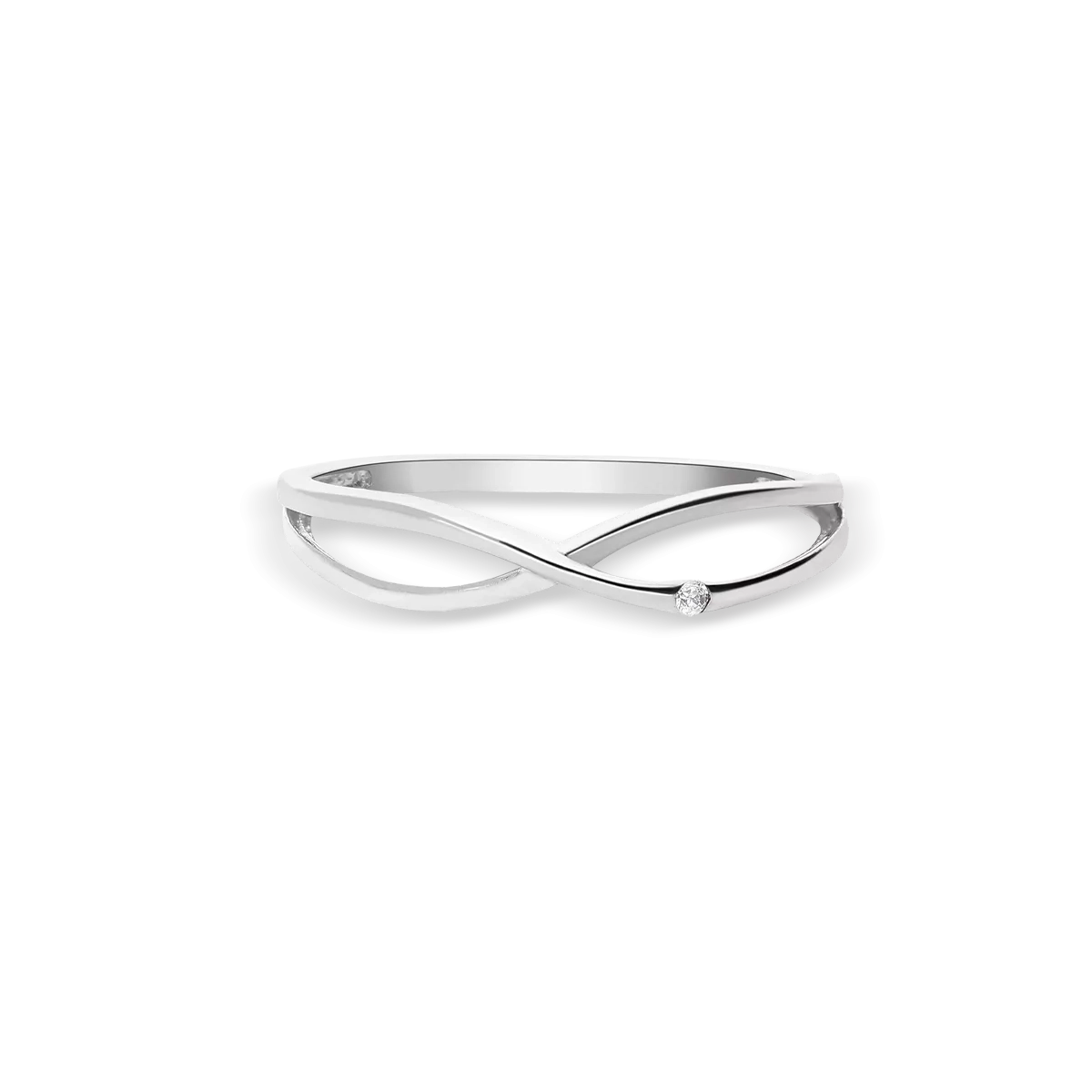 Anillo oro blanco 18 quilates