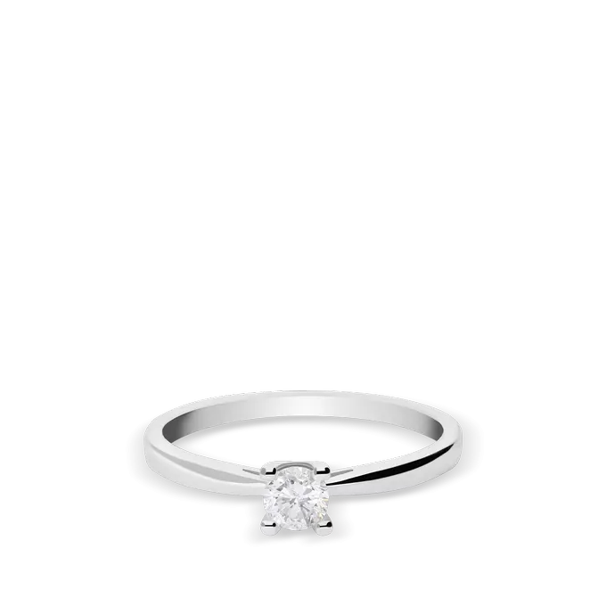 Anillo diamante natural 0.25 ct. oro 18 quilates MOON