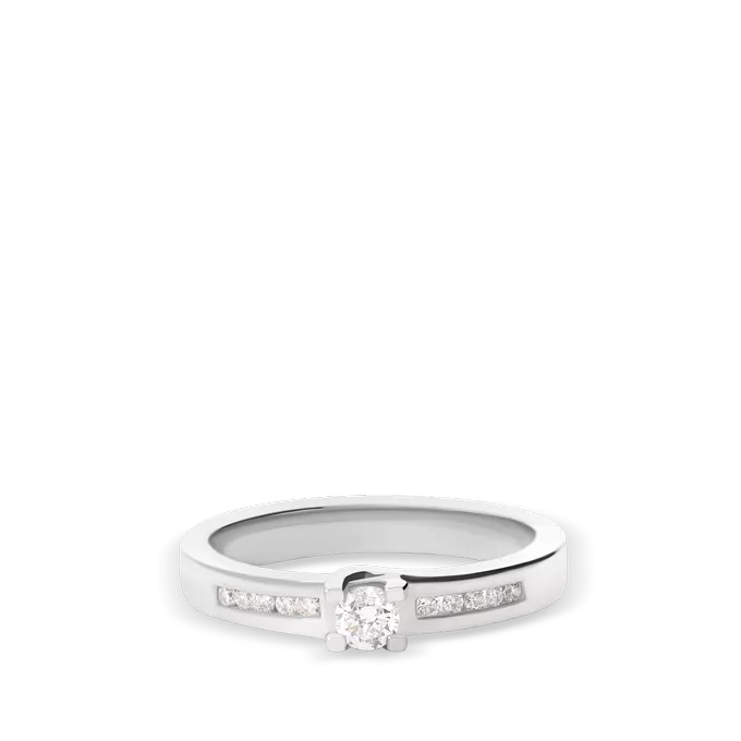 Anillo diamante natural 0.16 ct. oro 18 quilates COMET