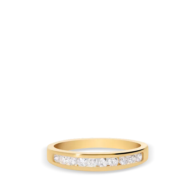 Anillo diamante natural 0.40 ct. oro 18 quilates METEOROIDS