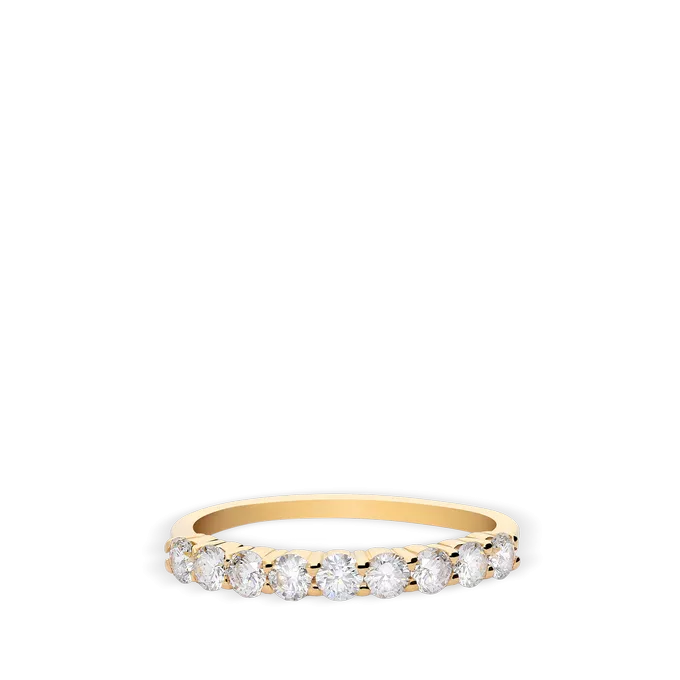 Anillo diamante natural oro 18 quilates STARS